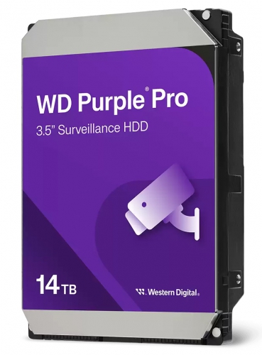 HDD 14TB - WD142PURP - určený pre záznam videa